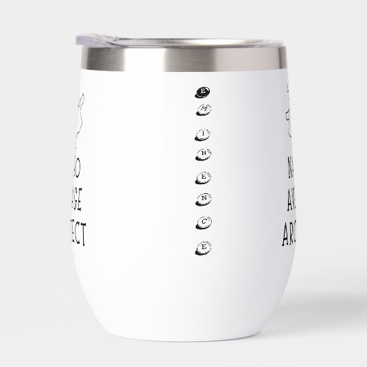 Nacho Average Architect Funny Cartoon Custom Pun (右面)