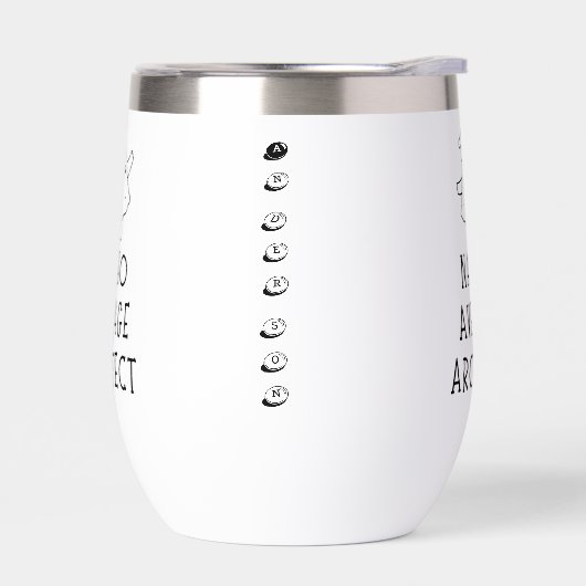 Nacho Average Architect Funny Cartoon Custom Pun (左面)