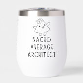 Nacho Average Architect Funny Cartoon Custom Pun (正面)
