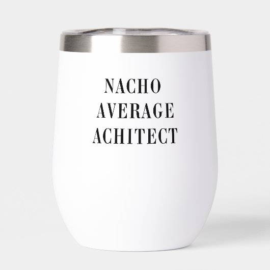 Nacho Average Architect Pun with Custom Name (背面)