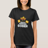 Nacho Average Coder Coder Coding Taco Mexican Prog Tシャツ (正面)