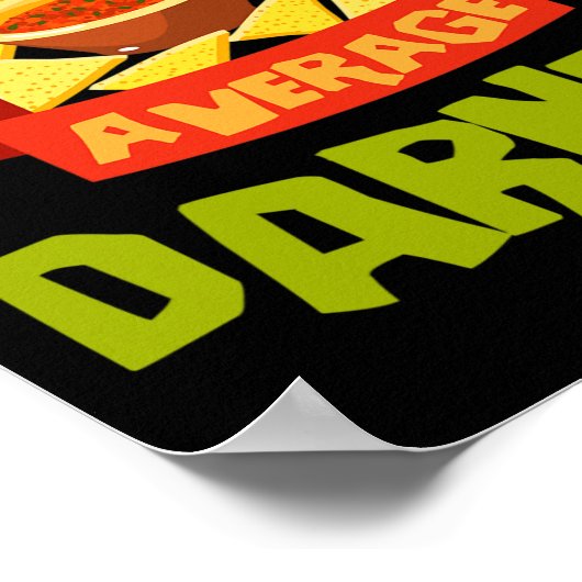 Nacho Average Darnell Funny Birthday Personalized  ポスター (角)