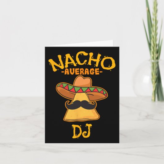 Nacho Average Dj Cinco De Mayo Fiestaメキシコパーツ カード (正面)