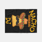 Nacho Average Dj Cinco De Mayo Fiestaメキシコパーツ フリースブランケット (正面(横))