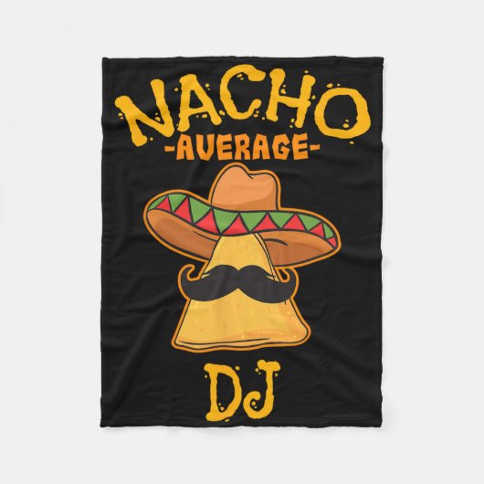Nacho Average Dj Cinco De Mayo Fiestaメキシコパーツ フリースブランケット (正面)