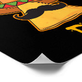 Nacho Average Dj Cinco De Mayo Fiestaメキシコパーツ ポスター (角)