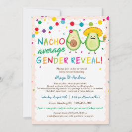 Nacho Average Gender Reveal – バーチャルベビーシャワー 招待状