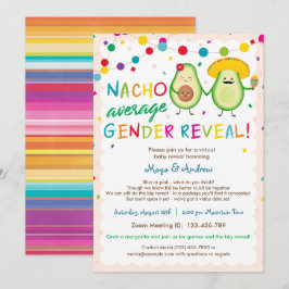 Nacho Average Gender Reveal – バーチャルベビーシャワー 招待状