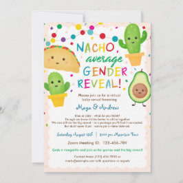 Nacho Average Gender Reveal – バーチャルベビーシャワー 招待状