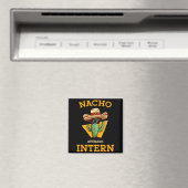 Nacho Average Intern Funny New Job Coworker Office マグネット (インサイチュ (食洗機))