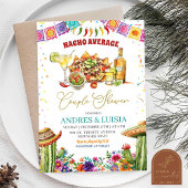 Nacho Average Margaritas Floral Couple Shower 招待状