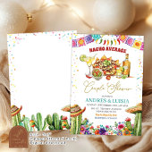 Nacho Average Margaritas Floral Couple Shower 招待状