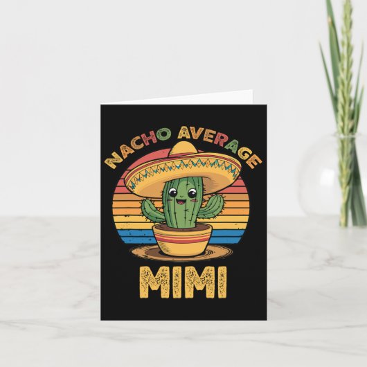 Nacho Average Mimi Matching Mexican Cinco De Mayo カード (正面)