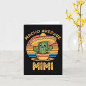 Nacho Average Mimi Matching Mexican Cinco De Mayo カード (黄色い花)
