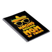 Nacho Average Mom Of Twins Mexican Cinco de Mayo ノートブック (右側)