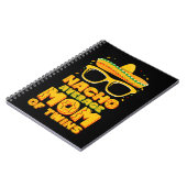 Nacho Average Mom Of Twins Mexican Cinco de Mayo ノートブック (左側)