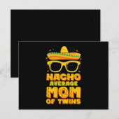 Nacho Average Mom Of Twins Mexican Cinco de Mayo ポストカード (正面/裏面)