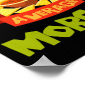 Nacho Average Morgan Funny Birthday Personalized N ポスター (角)