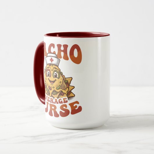 Nacho Average Nurse Funny Cinco de Mayo マグカップ (正面左)