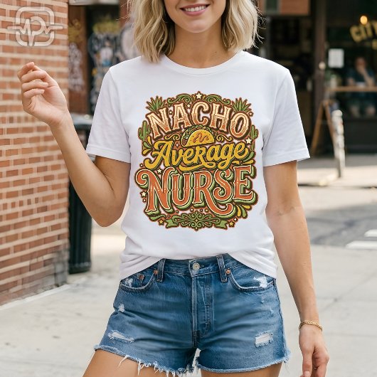 Nacho Average Nurse Funny Cinco De Mayo Retro Tシャツ
