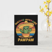Nacho Average Pawpaw Matching Mexican Cinco De May カード (黄色い花)