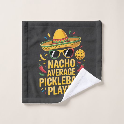 Nacho Average Pickleball Player ウォッシュタオル (ウォッシュタオル)