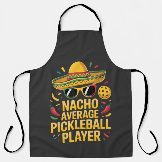 Nacho Average Pickleball Player エプロン (正面)