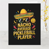 Nacho Average Pickleball Player カード (黄色い花)