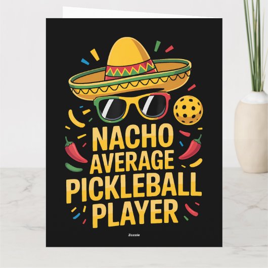 Nacho Average Pickleball Player カード (裏面)