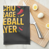 Nacho Average Pickleball Player キッチンタオル (四つ折り)