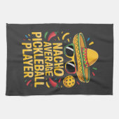 Nacho Average Pickleball Player キッチンタオル (横)