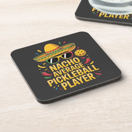 Nacho Average Pickleball Player コースター (左側)