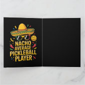 Nacho Average Pickleball Player サンキューカード (内部)