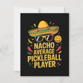 Nacho Average Pickleball Player サンキューカード (正面)