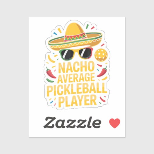Nacho Average Pickleball Player シール (シート)