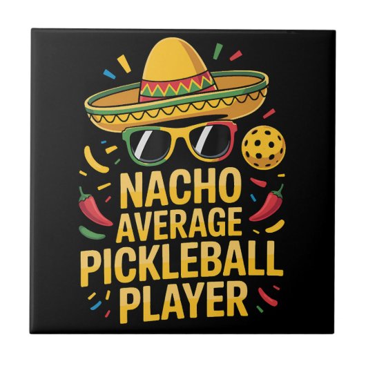 Nacho Average Pickleball Player タイル (正面)