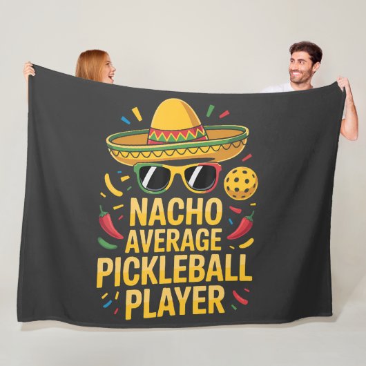 Nacho Average Pickleball Player フリースブランケット (インサイチュ)