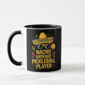 Nacho Average Pickleball Player マグカップ (左)