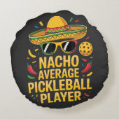 Nacho Average Pickleball Player ラウンドクッション (裏面)