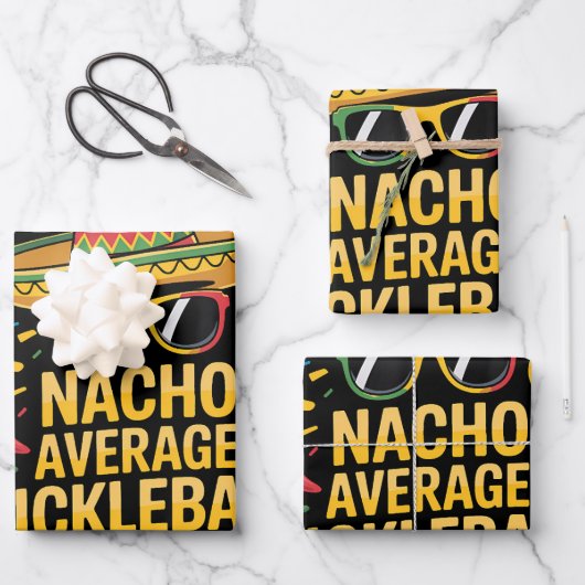 Nacho Average Pickleball Player ラッピングペーパーシート (正面)