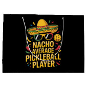 Nacho Average Pickleball Player ラージペーパーバッグ (裏面)