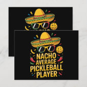 Nacho Average Pickleball Player 招待状 (正面/裏面)