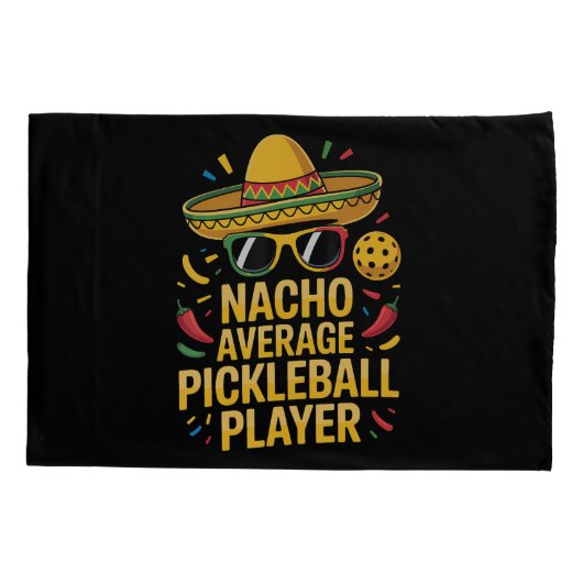 Nacho Average Pickleball Player 枕カバー (裏面)