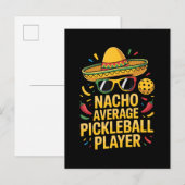 Nacho Average Pickleball Player 案内ポストカード (正面/裏面)