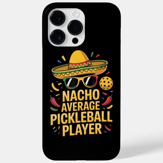 Nacho Average Pickleball Player Case-Mate iPhoneケース (裏面)