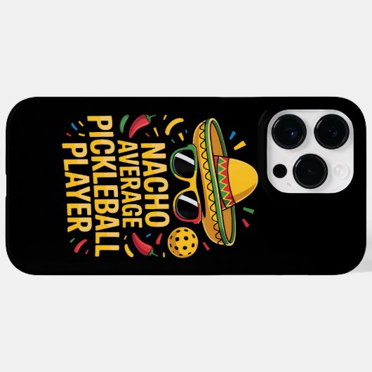 Nacho Average Pickleball Player Case-Mate iPhoneケース (裏面 (横))