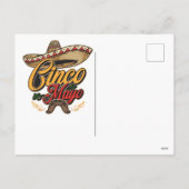 nacho-average-senorita-cinco-de-mayo-happy-funny- シーズンポストカード (裏面)