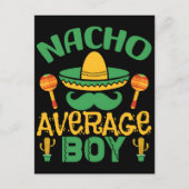 nacho-average-senorita-cinco-de-mayo-happy-funny- シーズンポストカード (正面)
