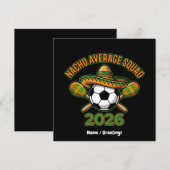 Nacho Average Squad 2026 Soccer Fiesta Sombrero  招待状 (正面/裏面)