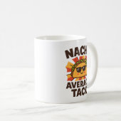 Nacho Average Taco Funny Food Pun Comic Style コーヒーマグカップ (正面右)